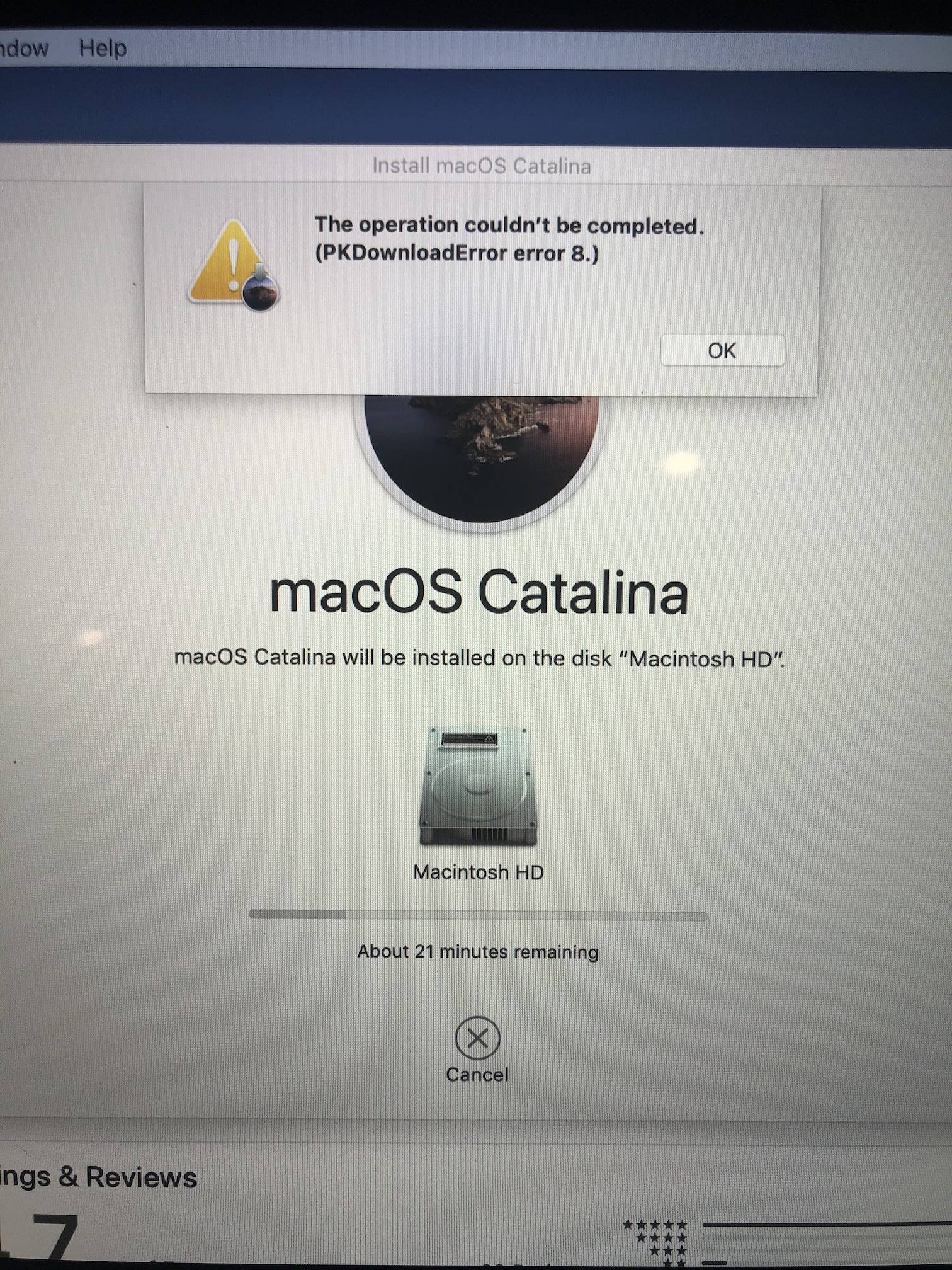 Mac Os High Sierra Download Error